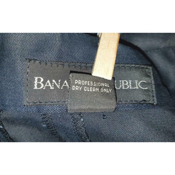 BANANA REPUBLIC Made Italy Navy Blue Long High Waist Riding Skirt 14 Vtg 10/12 - Picture 8 of 9